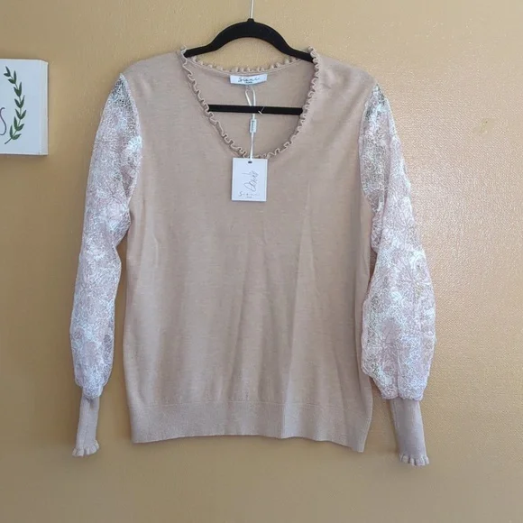 Sioni Milano‎ light sweater, Ivory color large - Picture 2 of 9